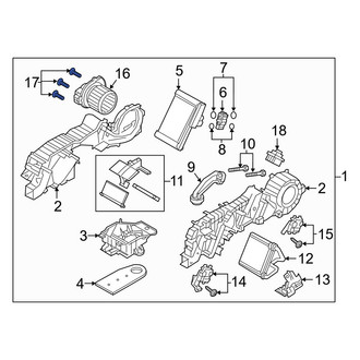 Mazda OE - HVAC Blower Motor Screw