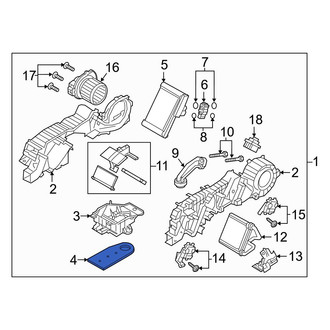 Mazda OE - Rear HVAC Unit Case Cover