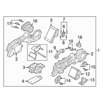Mazda OE - Rear HVAC Unit Case Assembly