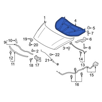 Mazda OE - Front Hood Insulation Pad