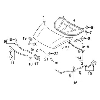 Mazda OE - Hood & Components