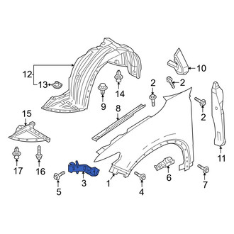 Mazda OE - Front Right Fender Bracket