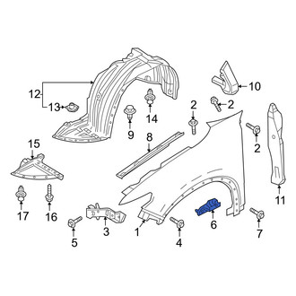 Mazda OE - Rear Right Fender Bracket