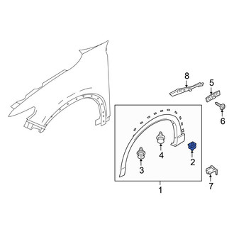 Mazda OE - Wheel Arch Molding Clip