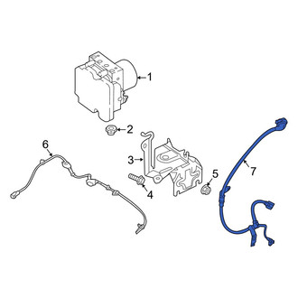 Mazda OE - Rear Left ABS Wheel Speed Sensor