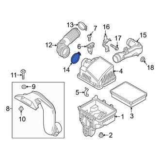 Mazda OE - Engine Air Duct Clamp