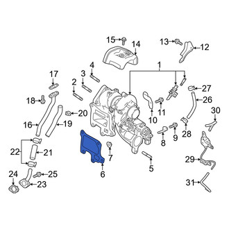 Mazda OE - Turbocharger Gasket
