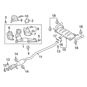 Mazda OE - Exhaust System - Exhaust Components