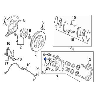 Mazda OE - Front Brake Bleeder Screw Cap
