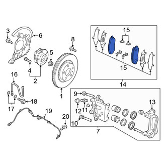 Mazda OE - Front Disc Brake Pad Set