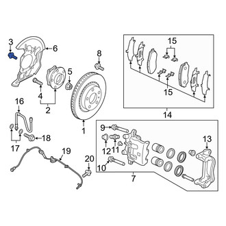Mazda OE - Axle Hub Mounting Bolt