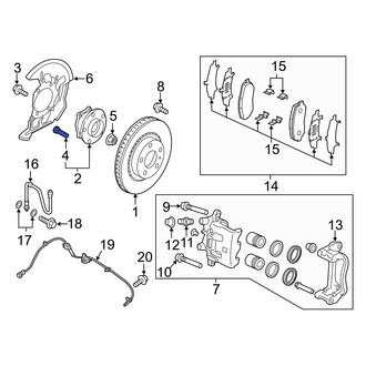 Mazda OE - Front Wheel Lug Stud