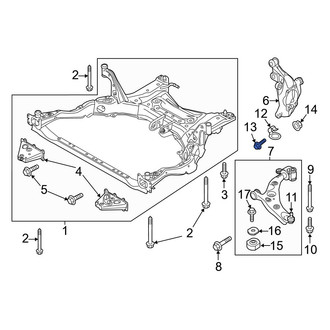 Mazda OE - Lower Steering Knuckle Bolt