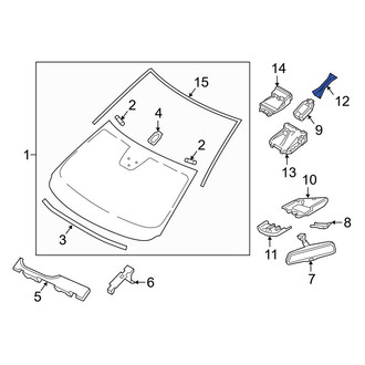 Mazda OE - Front Rain Sensor Cover