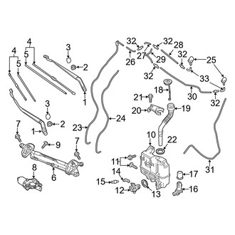 Mazda OE - Windshield - Wiper & Washer Components