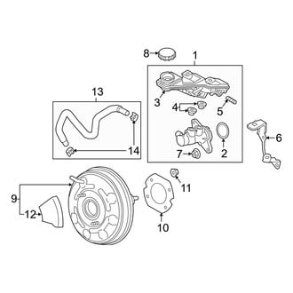 Mazda OE - Cowl - Components on Dash Panel