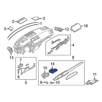 Mazda OE - Center Right Dashboard Air Vent