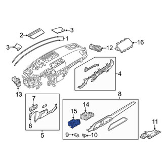 Mazda OE - Center Left Dashboard Air Vent