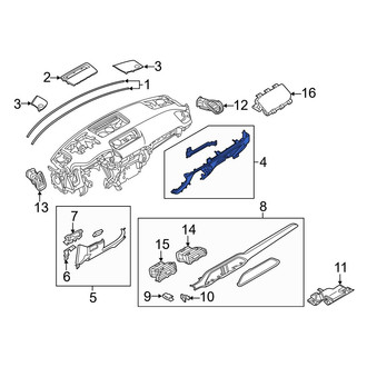 Mazda OE - Right Instrument Panel Trim Panel