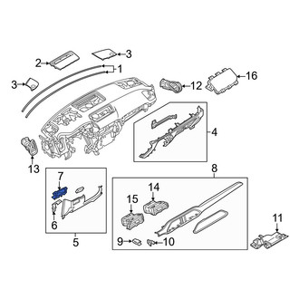 Mazda OE - Left Instrument Panel Bezel