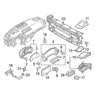 Mazda OE - Instrument Panel - Cluster & Switches