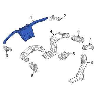 Mazda OE - Front Windshield Defroster Nozzle