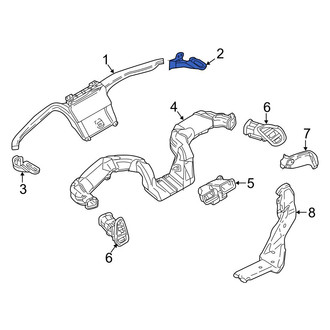 Mazda OE - Front Right Upper Instrument Panel Air Duct