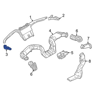 Mazda OE - Front Left Upper Instrument Panel Air Duct