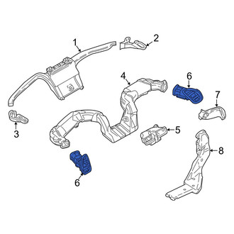 Mazda OE - Left Outer Dashboard Air Vent
