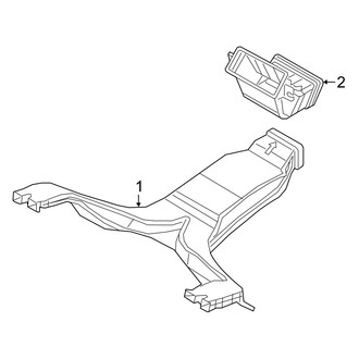 Mazda OE - Instrument Panel - Ducts (Rear)