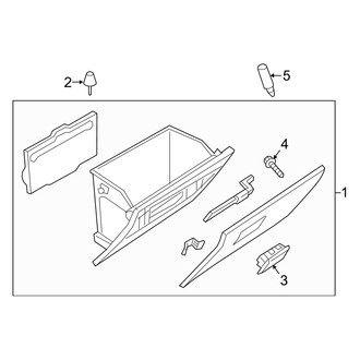 Mazda OE - Instrument Panel - Glove Box