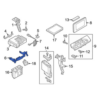 Mazda OE - Lower Radio Bracket