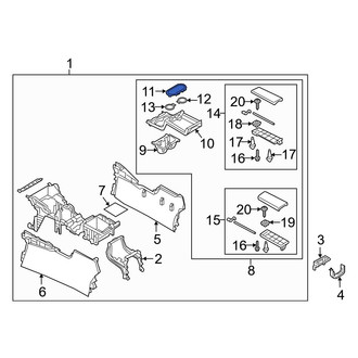 Mazda OE - Front Console Cup Holder Bezel