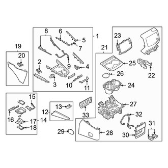 Mazda OE - Center Console (Upper Trim, With Cup Holder)