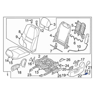 Mazda OE - Front Left Forward Power Seat Switch Knob