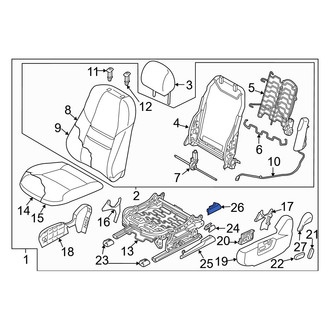 Mazda OE - Front Left Inner Seat Track Cover