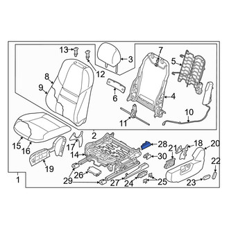Mazda OE - Front Left Inner Seat Track Cover