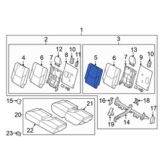 Mazda OE - Rear Left Seat Back Cushion Cover