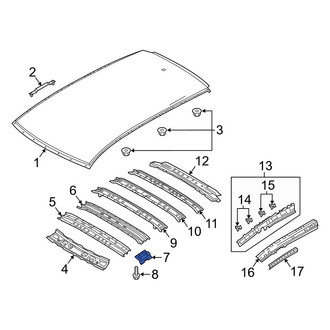 Mazda OE - Left Roof Panel Reinforcement Bracket