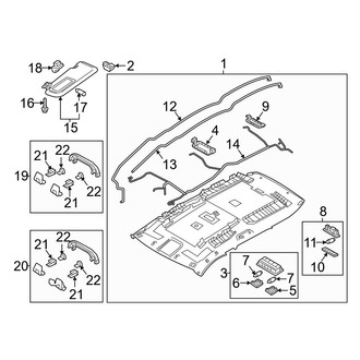 Mazda OE - Roof - Interior Trim (W/O Sunroof)