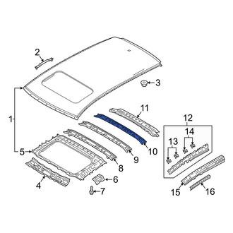 Mazda OE - Rear Roof Bow