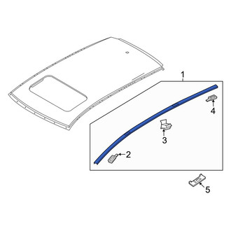 Mazda OE - Left Roof Molding