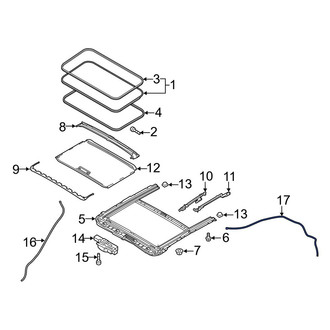 Mazda OE - Rear Sunroof Drain Hose