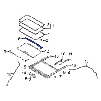 Mazda OE - Sunroof Drip Rail