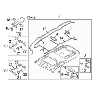 Mazda OE - Roof - Interior Trim (With Sunroof)