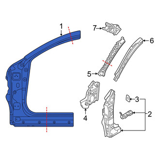 Mazda OE - Left Outer Body A-Pillar
