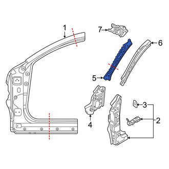 Mazda OE - Left Upper Inner Body A-Pillar