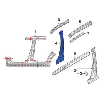 Mazda OE - Left Body B-Pillar