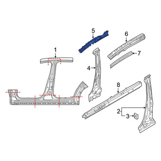 Mazda OE - Right Roof Side Rail