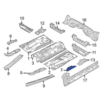 Mazda OE - Front Center Left Floor Pan Reinforcement